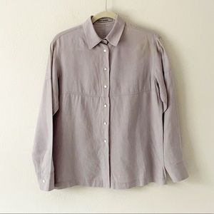 John Patrick Linen Button Shirt Size small